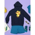 thumbnail image 3 of Duck With A Wreath Hoodie Juniors -Image by Shutterstock,  x-Large, 3 of 4