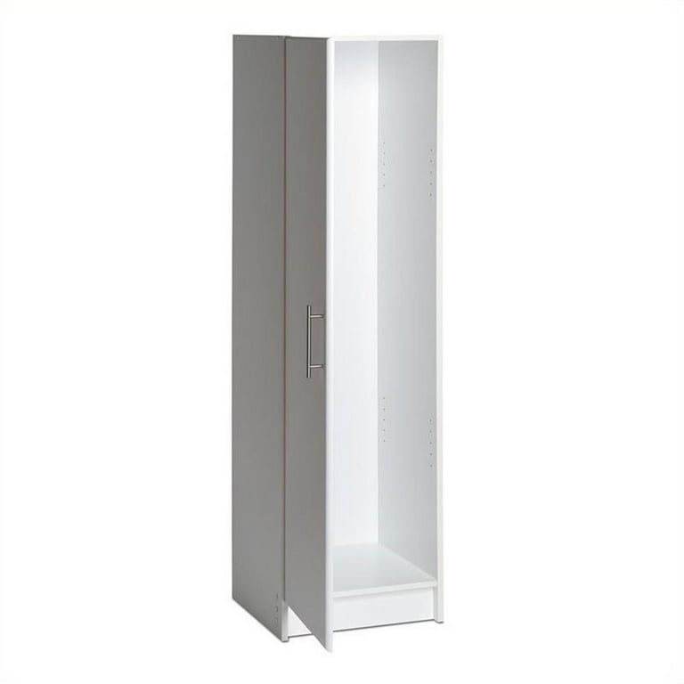 Hawthorne Collections 16 Broom Storage Cabinet in White