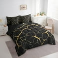 thumbnail image 3 of Manfei Marble Watercolor 7-Piece Twin Bedding Sets,Tie Dye Bedding Comforter Set,Gold Metallic Breathable Sheet Sets,Lightweight Marbling Room Decoration,Reversible, 3 of 7