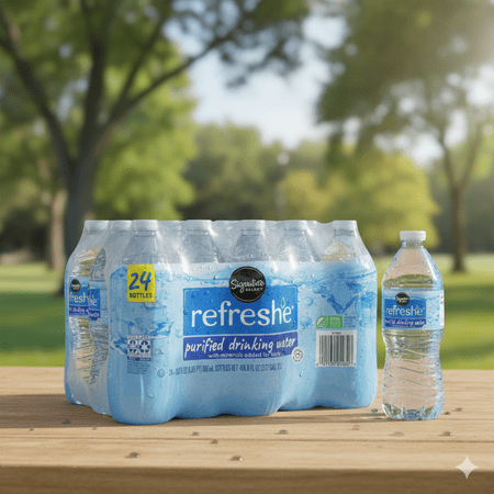 Signature SELECT Purified Drinking Water – 24 Pack (16.9 fl oz Bottles) ????