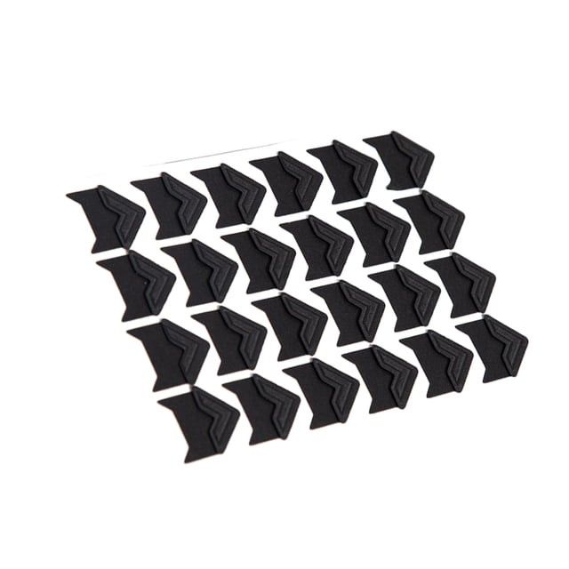 Transemion 24pcs Paper Durable And Tear-resistant Corner Stickers For Photo Album Easy To Replace Durability black