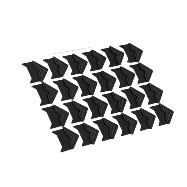 Seitruly 24 pack/lote pegatinas de esquina duraderas y resistentes a roturas para álbum de fotos a prueba de arañazos para álbum de recortes Videojuegos y accesorios negro