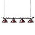 thumbnail image 3 of Wellmet 70 Pool Table Light Billiard Lighting, 4 Lights Pool Table Lights Industrial Island Lights Hanging Light Fixture for Billiard Table, Game Room, Billiard Room, Kitchen, 3 of 4