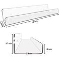 thumbnail image 2 of Juego de 2 estantes flotantes invisibles de acrílico para niños de 15 pulgadas para habitación de niños, estante de pared moderno para guardar juguetes, transparente de Acrylic Cq, 2 of 5