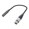 thumbnail image 1 of Lefu Stereo Audio Adapter 3 Pin Female XLR to Quarter inch TRS Female Converter Mic, 1 of 9