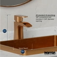 thumbnail image 4 of Karran Usa Kbf440 Kassel 1.2 GPM Single Hole Bathroom Faucet - Copper, 4 of 5