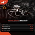 thumbnail image 2 of A-Premium Manifold Pressure Sensor Compatible with Dodge Stratus 2003-2004 Mitsubishi Eclipse 2003 V6 3.0L Petrol, 2 of 8