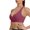 Hot Pink, variant on Lovskoo 2024 Sports Bras for Women Bralette with Support Compression Solid Fitness Yoga Quick-Drying Shockproof Brassiere Running Brassiere Black