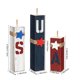 thumbnail image 3 of 3 Pcs Patriotic Red White Blue Decorations 4th of July Wood Table Block Sign and Centerpieces Memorial Day Tiered Tray Decor Rustic Farmhouse Star Decor for Home Office Kitchen Desk Shelf, 3 of 6