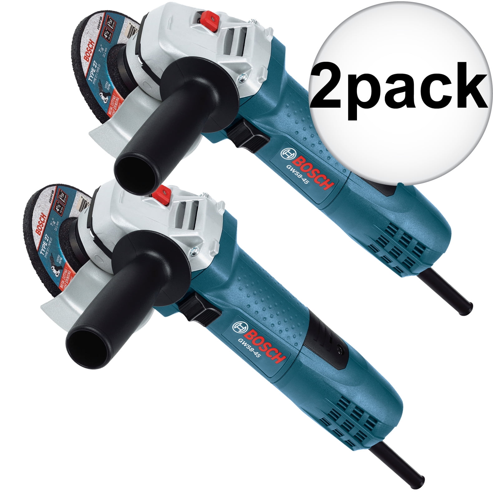 Bosch Tools GWS8452P 2pk 41/2" Small Angle Grinder NEW BrickSeek