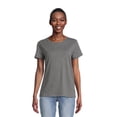 thumbnail image 2 of Time and Tru Women's Short Sleeve Crew Tee (5 Pack), 2 of 5