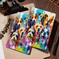 thumbnail image 5 of Spiral Notebook,College Ruled Journal,8.26" x 5.71" 50 Sheets/100 Pages,2 Pack - Colorful Painting of Happy Dogs in The Style of Colorful Realism, 5 of 7