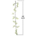 thumbnail image 5 of Balsa Circle 6 feet Cream Garland Silk Peony Flowers Leaves Wedding Party Bouquets Centerpieces, 5 of 6