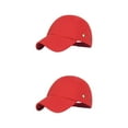 thumbnail image 3 of Thinsony Large Application Chapeau de Baseball à la Mode Ajustement Réglable Multi-Couleurs Casquettes de Baseball Cadeaux Rouge 2Set, 3 of 6