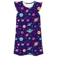 thumbnail image 3 of Big Girls Dress Sleeveless All Over Print Gentle Airy Lovely for Summer and Casual Beautiful Warm Unique Dress Set, 3 of 3