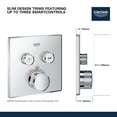 thumbnail image 6 of Grohe 29164LS0 GrohTherm SmartControl Dual Function Thermostatic Trim with Control Module Chrome, 6 of 7
