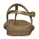 thumbnail image 5 of Sandalias tipo chancla Miami para mujer Crocs en metálico sepia, talla 11 Mediana, 5 of 6
