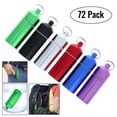 thumbnail image 6 of Key Chain ID Pill Holder Plastic Coated Interior O Ring Cap - 72 Pack (Assorted Colors), 6 of 10