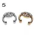 thumbnail image 1 of CHUANK Fake Unisex Septum Clicker Nose Ring Non Piercing Hanger Clip On Delicate Jewelry 1X S-Multicolor #12-40 pcs/box, 1 of 9