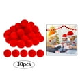 thumbnail image 2 of 30 piezas de bolas de pompones para manualidades, decoración para llaveros y sombreros. rojo, 2 of 9