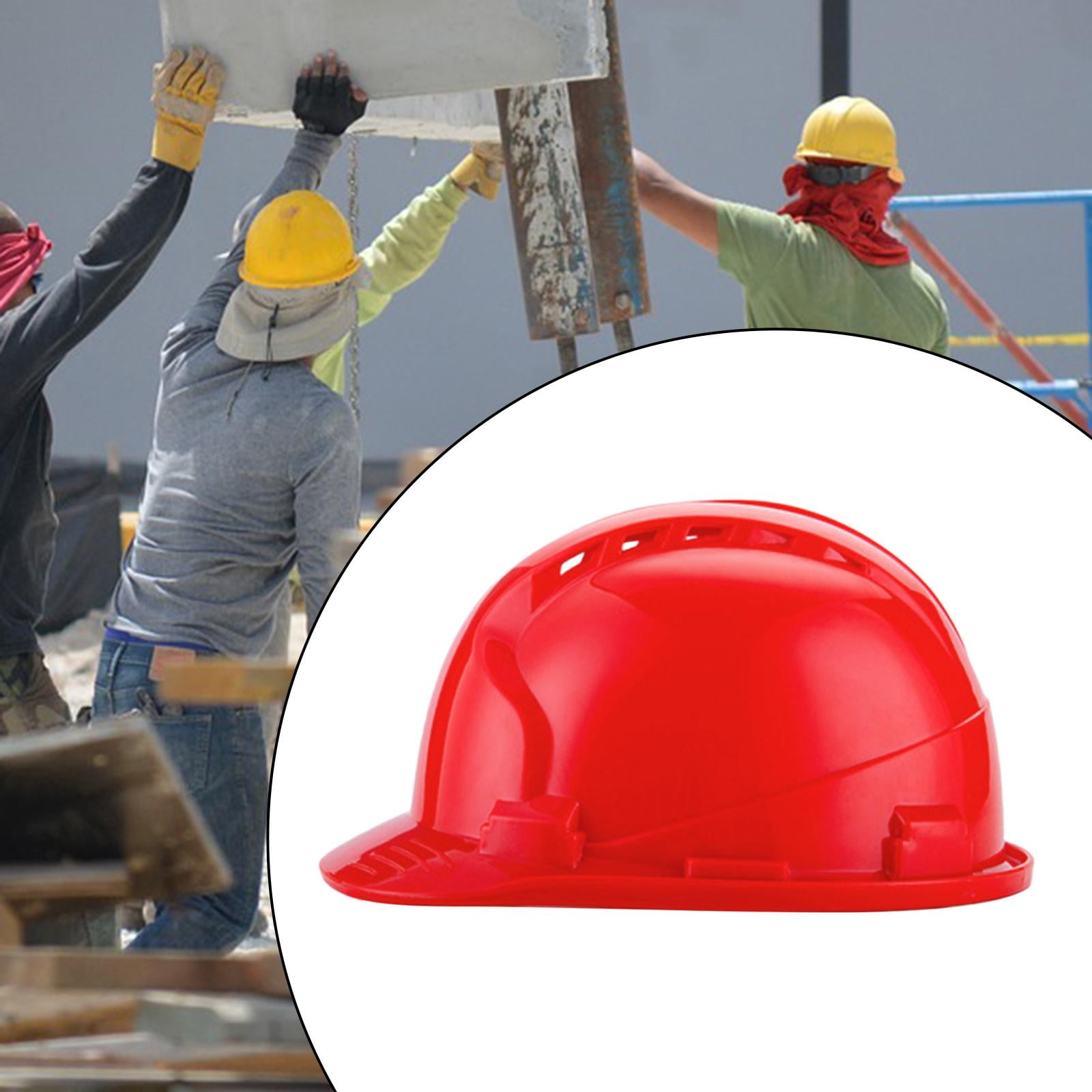 SunniMix Hard Hat Supplies Construction for Building Steeplejack Adults red