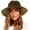 Coffee, variant on HAiming Women's Sun Visor Hat Wide Brim Straw Ponytail Summer Beach Hats UV Protection Foldable Packable Cap UPF 50+