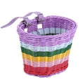 thumbnail image 3 of Quick Release Front Bicycle Basket Detachable Mesh Wire Design for Adult Bikes and Cruisers for Shopping and Outdoor Commuting Pink, 3 of 3