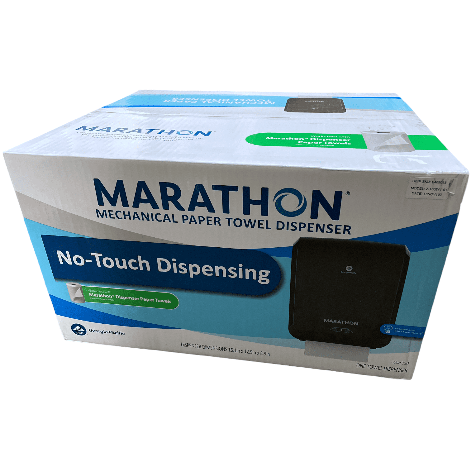 Details about   Marathon Mechanical Hand Towel Dispenser in Black 