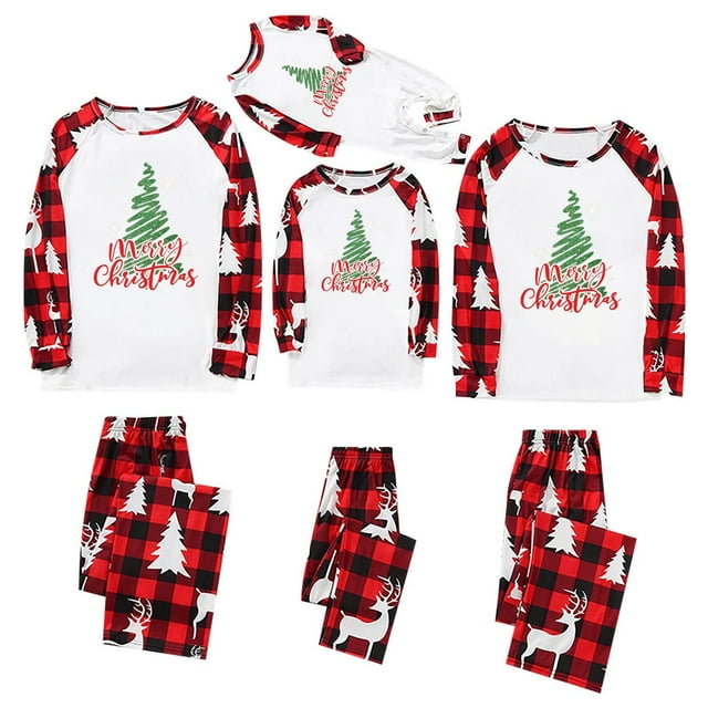 Ensemble de Pyjama pour Hommes, Haut Imprimé Mode et Pantalon pour Famille Parent-Enfant, Stand