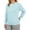 Light  Blue, variant on Womens Midweight French Terry Crewneck Long Sleeve Sweatshirt Size: XL, Color: Crystal blue