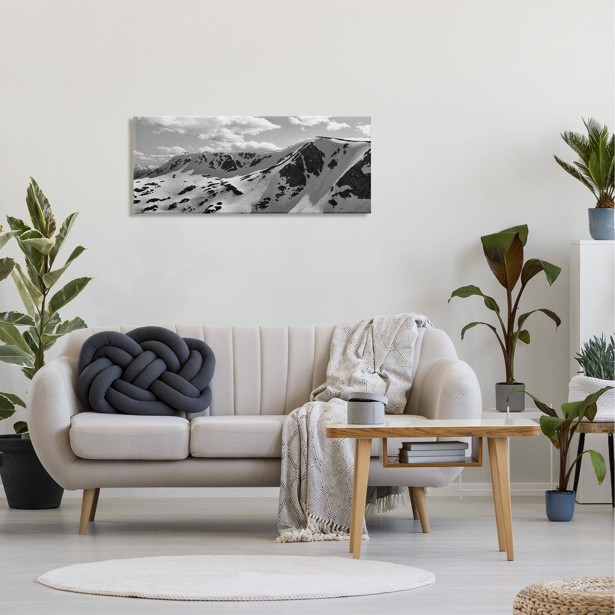 Stupell Industries Still Frost Sand Sublime Mountain Range Peaks ,40 x 17, Design by Daniel Sproul
