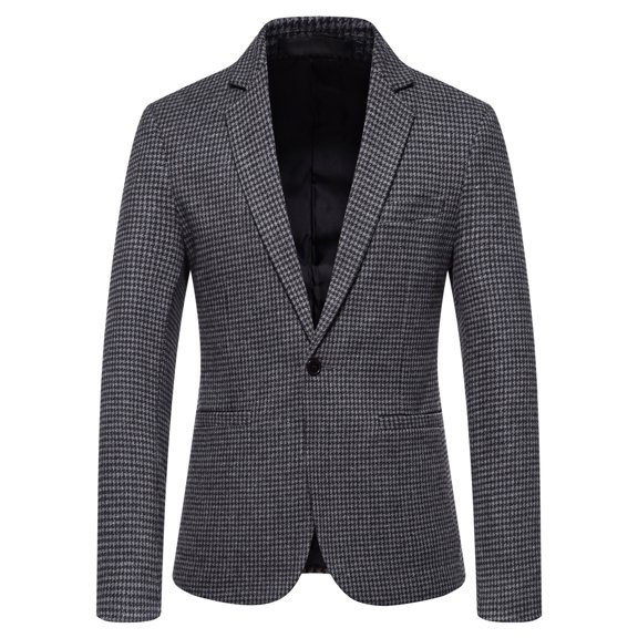 Vedolay Mens Blazers Lightweight Business Casual Blazer Work Office Coats 2023 Dark Gray,4XL