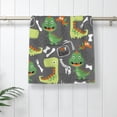 thumbnail image 5 of Pofeuu Cartoon Dinosaurs Print Hand Towel 27.5" x 16" Soft Absorbent Towel for Bathroom SPA Gym Hotel, 5 of 6