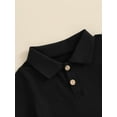 thumbnail image 6 of vera natura Boys Summer 2PCS Shorts Sets Short Sleeve Button Up Shirt Tops and Solid Color Shorts Sets, 6 of 8