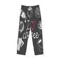 thumbnail image 4 of Sigee I Love Coffee Print Men's Pajama Pants - Soft Lounge Sleep Bottoms with Elastic Waistband and Pockets-Small, 4 of 9
