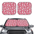 thumbnail image 2 of Xecao French Bulldog for Foldable Car Sun Shades (2-Pack) offer sun protection with an easy-fold design for convenient windshield shading., 2 of 7