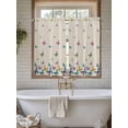 thumbnail image 4 of Vintage Colorful Butterfly Bathroom Window Curtain, Watercolor Butterflies Rustic Light Filtering Coffee Kitchen Curtains, Bedroom Living Room Curtains 2 Panel 84"x45", 4 of 6