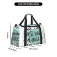 thumbnail image 3 of Fotbe Not All Who Wander Are Lost1 Bolsa de Viaje con Estampado, Bolsa de Fin de Semana para Mujer con Compartimento para Zapatos, Bolsa de Gimnasio con Bolsillo Húmedo, 3 of 7