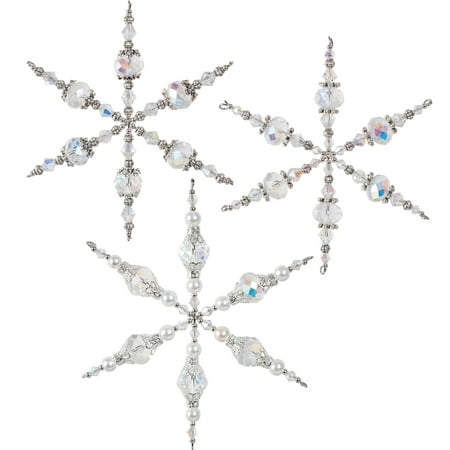 Nostalgic Christmas? Beaded Crystal Ornaments Kit - Vintage Snowflakes