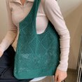 thumbnail image 3 of Bolso Tejido para Mujer Playa Informal Bolsos Hombro Mujeres Gran Capacidad Malla Retro Hueco Viajes Compras Bolsas Verano, 3 of 9