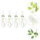 thumbnail image 4 of NUOLUX 4Ud Flores Simuladas De Wisteria Para De Con Hojas Artificiales Colgantes, 4 of 8
