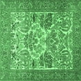 thumbnail image 1 of Ahgly Company Indoor Square Animal Emerald Green Traditional Area Rugs, 3' Square, 1 of 4