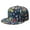White-524, variant on Bloom Print Baseball Cap, Adjustable Snapback Hat with Romantic Rose & Peony Pattern, Unisex Breathable Flat Brim Back