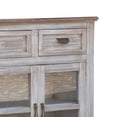 thumbnail image 3 of Kohl 67 Inch Console Cabinet - 4 Doors - Mango Wood - 3 Gliding Drawers - White, 3 of 5
