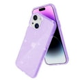 thumbnail image 7 of Compatible with iPhone 15 Plus Case, Clear Glitter Soft TPU Shockproof Protective Bumper Cover, Sparkle Bling Sparkly Cute Slim Women Girls Phone Case for iPhone 15 Plus, Purple, 7 of 7