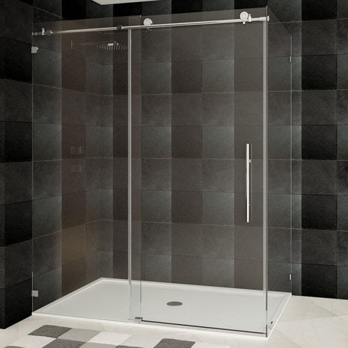 LessCare Ultra-C 60'' x 76'' Single Sliding Shower Door