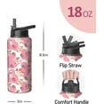 thumbnail image 2 of 32oz Cute Dinosaur Tumbler with Handle & Straw, Insulated Stainless Steel Travel Mug, Sport Water Bottle - Gift for Women, Mom, Birthday, Mother’s Day, Christmas, 2 of 6