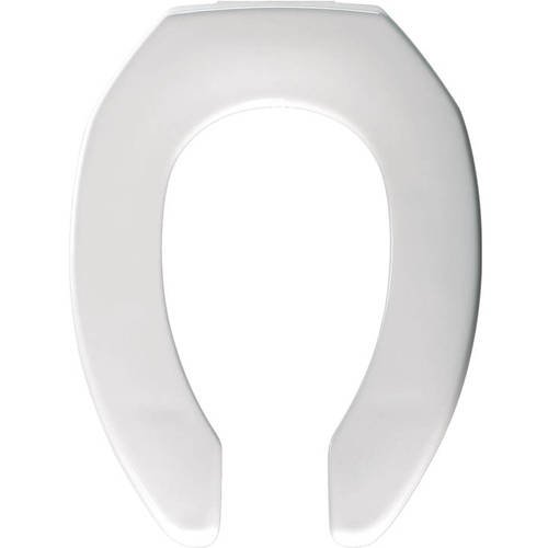 Church 255SSC Commercial Plastic Elongated Toilet Seat, White