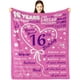 thumbnail image 1 of LHSHID Sweet 16 Gifts For Girls Gifts For Teenage Girls 16 16th Birthday Gifts For Girls 16 Year Old Girl Birthday Gift Ideas Gifts For 16 Year Old Girls Teen Girl Gift 16 Throw Blanket 60x80in, 1 of 6