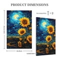 thumbnail image 3 of Daiia Vintage Starry Sky Sunflower Pattern Decorator Wall Plate Child Safe Outlet Cover, Switch and Outlet Covers,Size 1-Gang 5.0" x3.0" , Polycarbonate Thermoplastic-Style V, 3 of 6